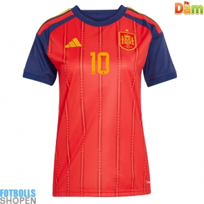 Billiga Spanien Dani Olmo #10 Hemmatröja Dam VM 2026 Kortärmad